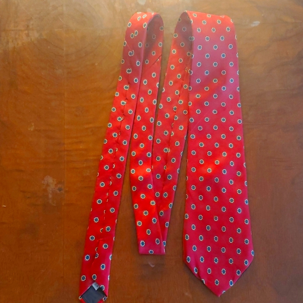 Red Silk Vintage Tie